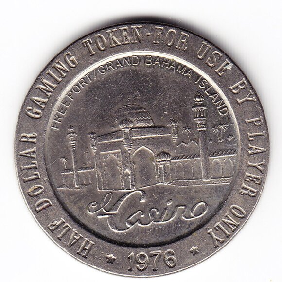1976 El Casino Freeport Bahamas Half Dollar Gaming Token b81) - Picture 1 of 2